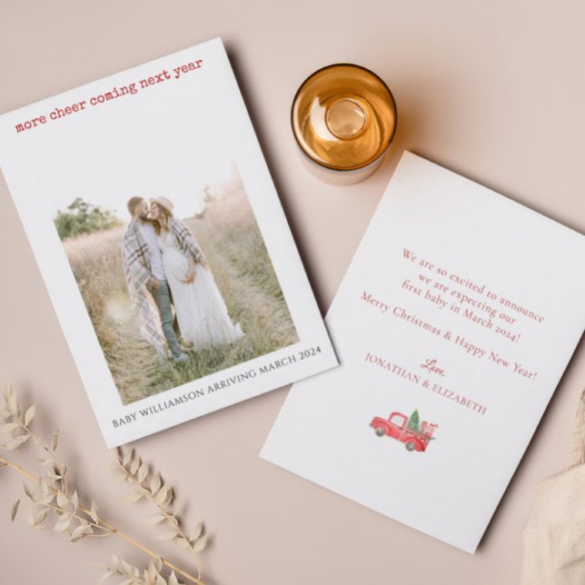 Remerciements Carte de vacances simple Photo Grossesse Faire-par (Créateur téléchargé)