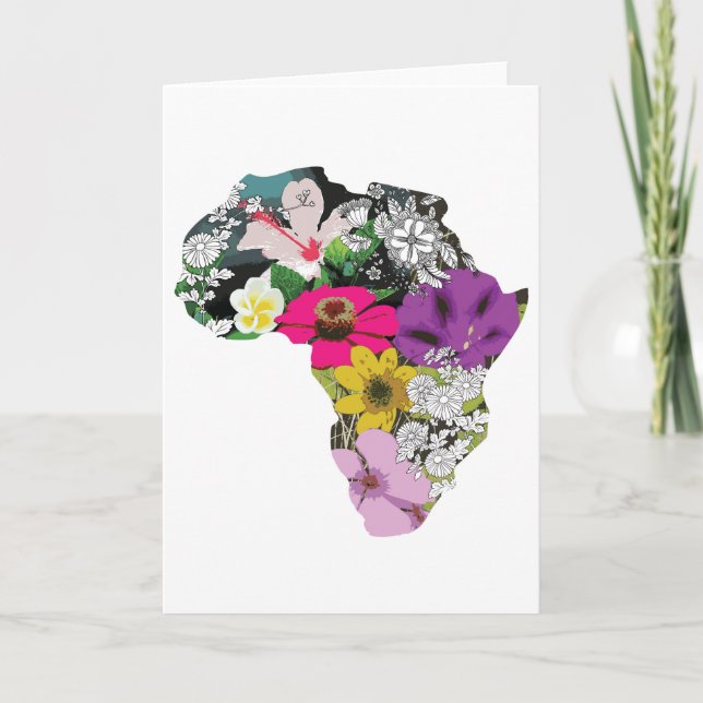 Remerciements Carte de voeux avec design africain (Devant)