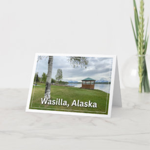 Remerciements Carte de voeux blanche Wasilla Alaska