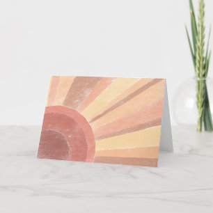Remerciements Carte de voeux Boho Sunrise Blank