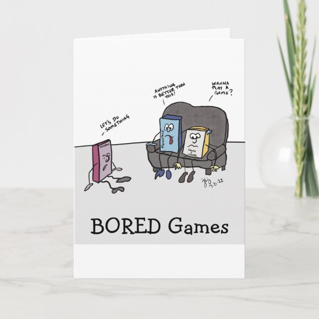 Remerciements Carte de voeux Bored Games (Devant)