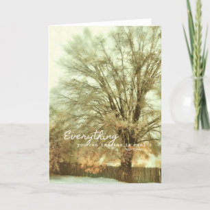 Remerciements Carte de voeux BRONZE GILDING