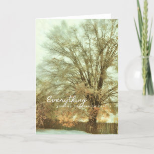 Remerciements Carte de voeux BRONZE GILDING