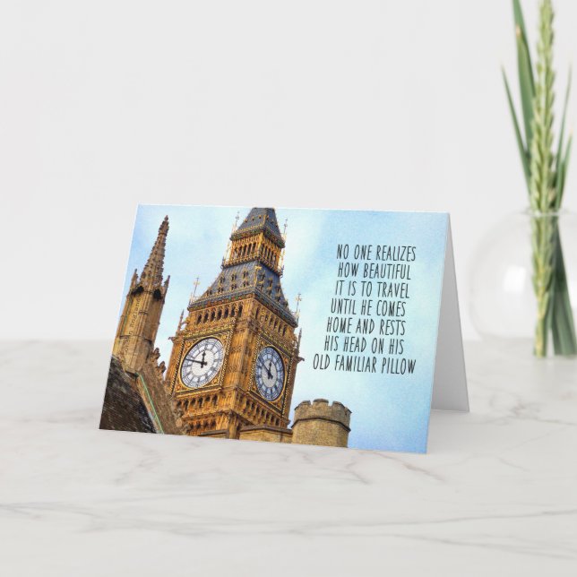 Remerciements Carte de voeux BRONZED BEN (Devant)