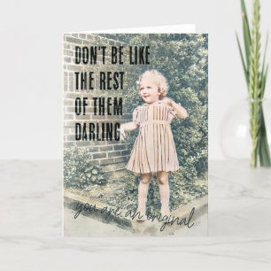 Remerciements Carte de voeux BUDDING FASHIONISTA