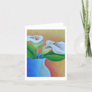 Remerciements Carte de voeux Calla Lilies