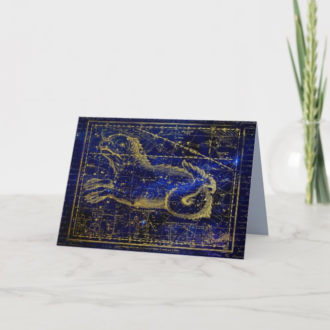 Remerciements carte de voeux cetus constellation (Devant)