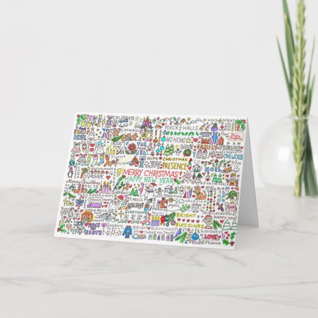 Remerciements Carte de voeux Christmas Spirit (Devant)