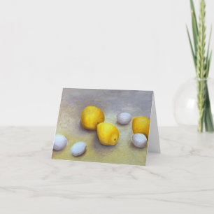 Remerciements Carte de voeux Citrons et Oeufs Still Life