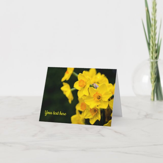 Remerciements Carte de voeux Daffodils (Devant)