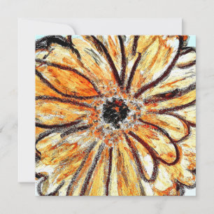 Remerciements Carte de voeux Dahlia Flat