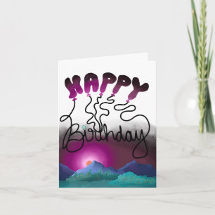 Remerciements Carte de vœux d'anniversaire Ballons de camping