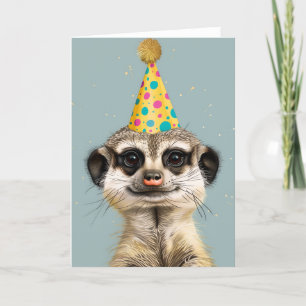 Remerciements Carte de voeux d'anniversaire Meerkat