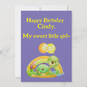 Remerciements Carte de vœux d'anniversaire personnalisée pour pe