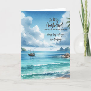 Remerciements Carte de vœux d'anniversaire pour mon mari