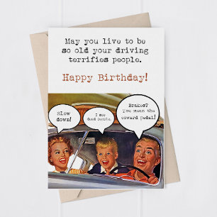 Remerciements Carte de vœux d'anniversaire pour papa drôle en vo