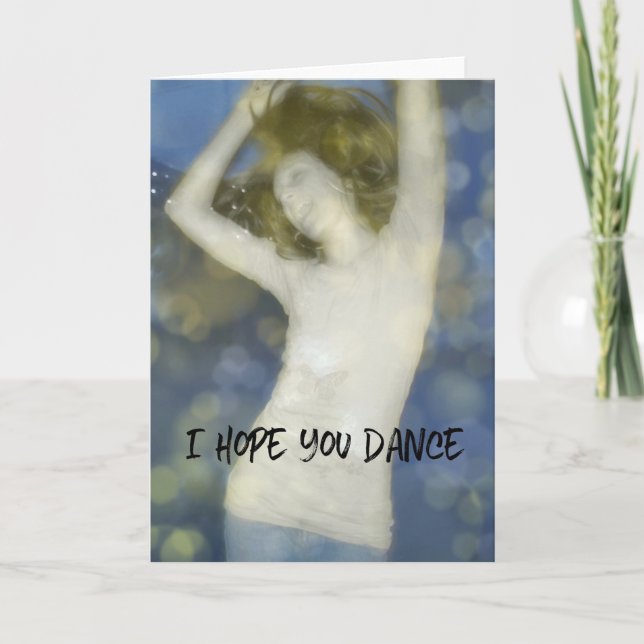 Remerciements Carte de voeux DANSE (Devant)