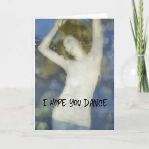 Remerciements Carte de voeux DANSE