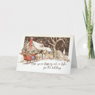 Remerciements Carte de vœux DASHING THROUGH