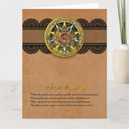 Remerciements Carte de voeux d'automne Mabon personnalisable