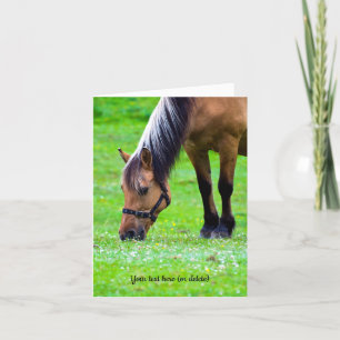 Remerciements Carte de vœux de cheval de Fjord norvégien