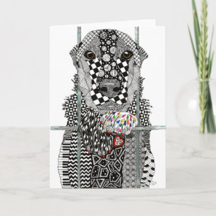 Remerciements Carte de voeux de chien de refuge pour animaux