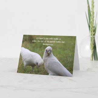 Remerciements Carte de vœux de citation d'amitié de Corella