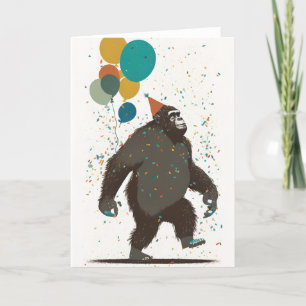 Remerciements Carte de voeux de la fête de Gorilla