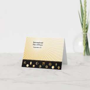 Remerciements Carte de voeux de la Journée internationale de la 