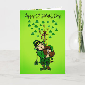 Remerciements Carte de voeux de la Saint-Patrick
