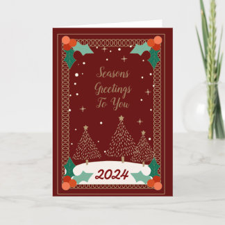 Remerciements Carte de vœux de Noël