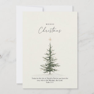 Remerciements Carte de vœux de Noël avec verset biblique