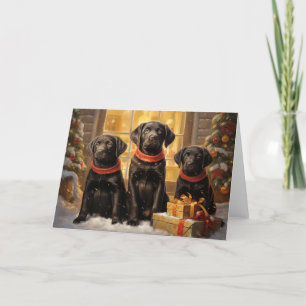 Remerciements Carte de voeux de Noël du Labrador