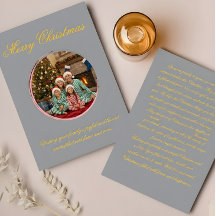 Carte de vœux de Noël multicolore avec message fam