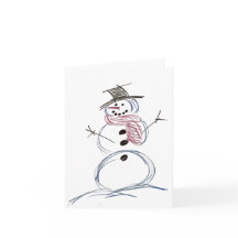 Carte de voeux de Noël Snowman Epic Joy