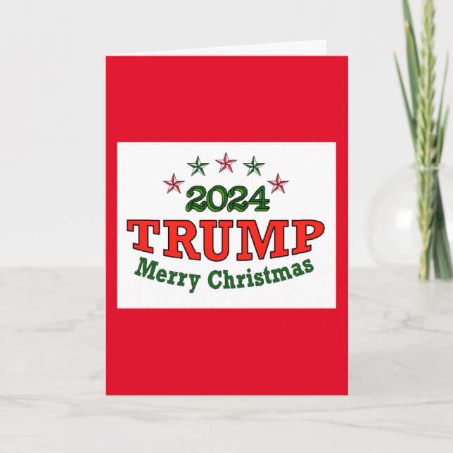 Remerciements Carte de voeux de Noël Trump 2024 (Devant)
