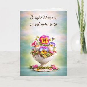 Remerciements Carte de vœux de Pâques Floral Coloré Printemps