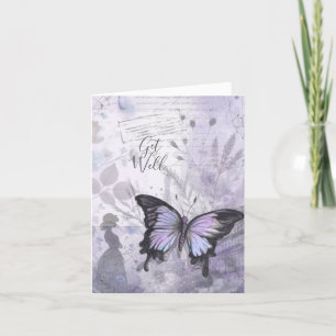 Remerciements Carte de vœux de rétablissement à l'aquarelle