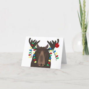 Remerciements Carte de voeux de vacances Moose