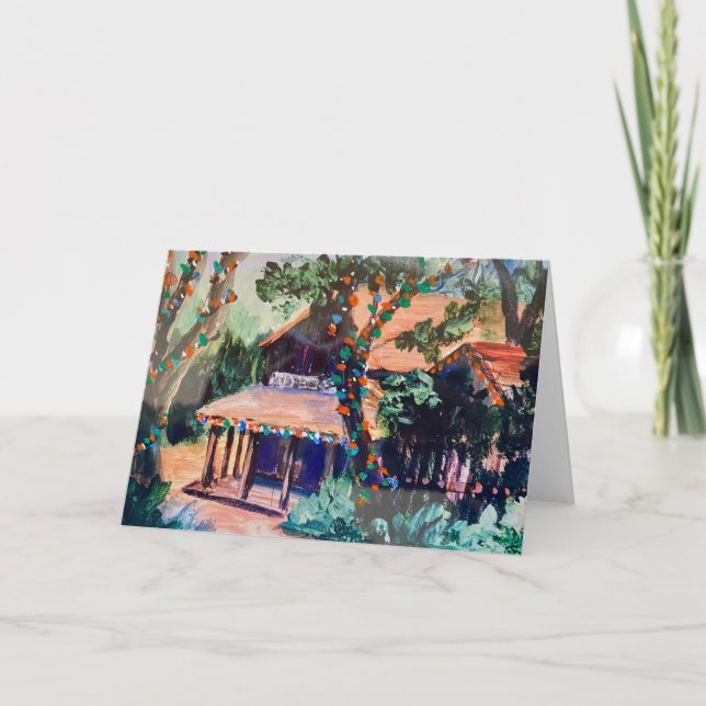 Remerciements Carte de voeux de vacances Woodside Store (Devant)