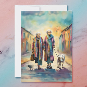 Remerciements Carte de voeux des anciens amis