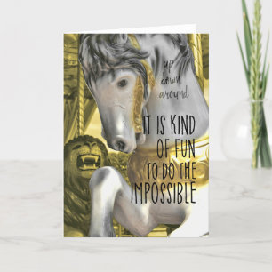 Remerciements Carte de voeux des CHEVAUX VOLANT