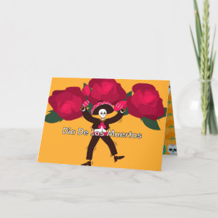 Remerciements Carte de voeux Dia De Los Muertos