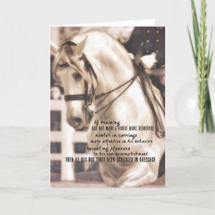 Remerciements Carte de voeux DRESSAGE PERFECTION