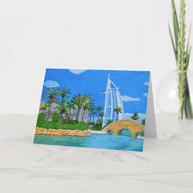 Remerciements Carte de voeux Dubaï (Devant)