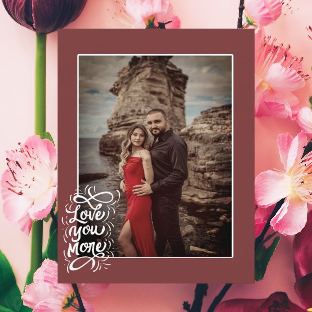 Remerciements Carte de vœux élégante de la Saint-Valentin avec p (Créateur téléchargé)