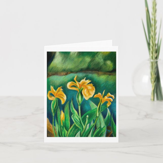 Remerciements Carte de voeux Fleurs Jaunes (Devant)
