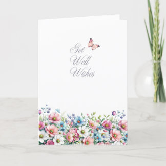 Remerciements Carte de voeux Floral Get Well