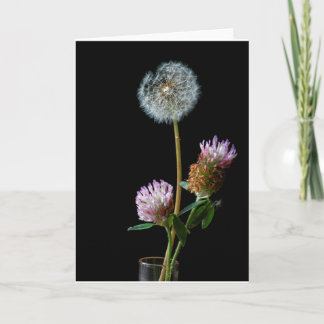 Remerciements Carte de voeux florale prête à personnaliser