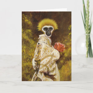 Remerciements Carte de voeux Gibbon Geisha